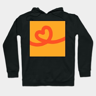 Heart on line Hoodie